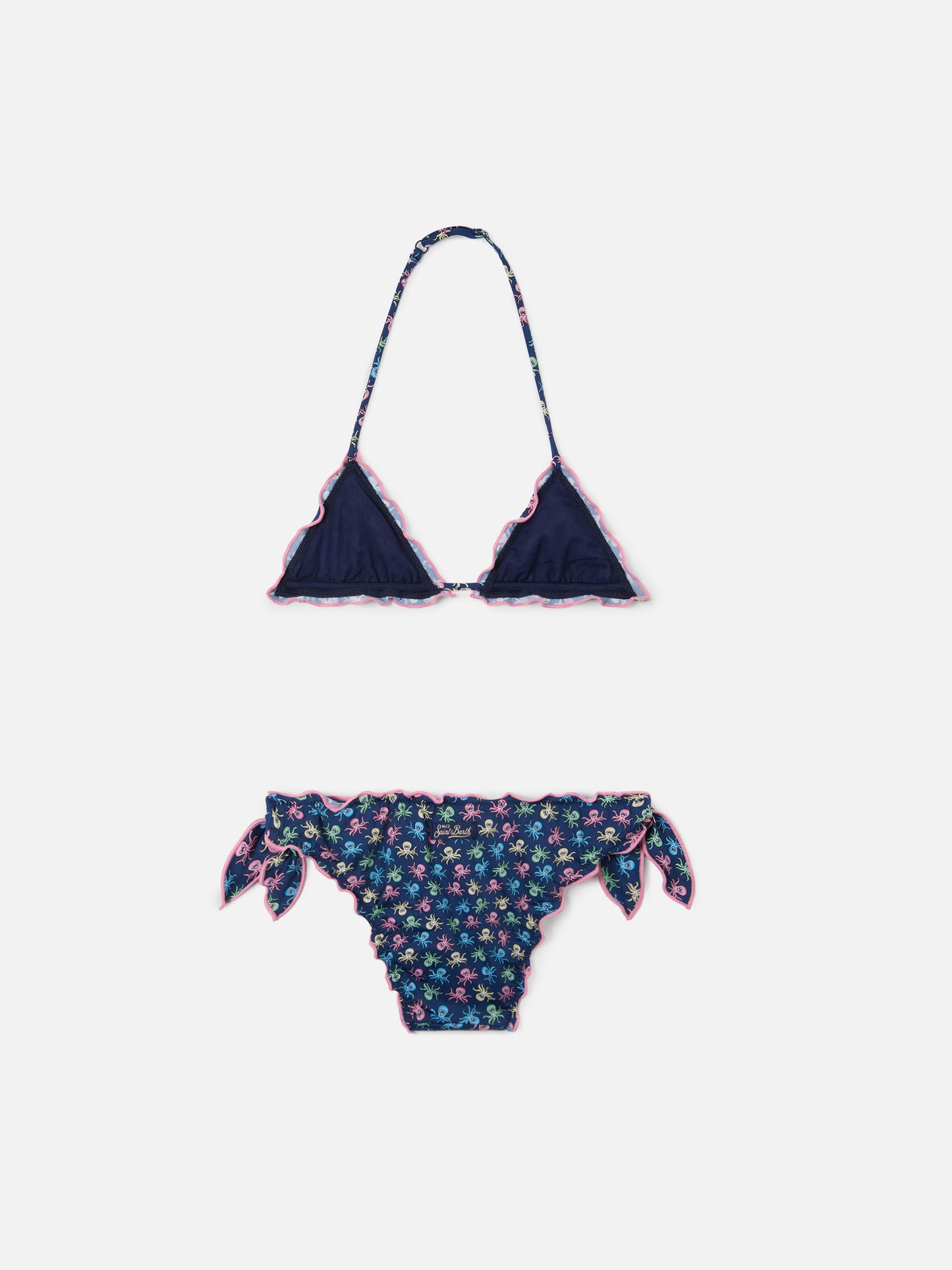 Cris stretch bikini with octopus print