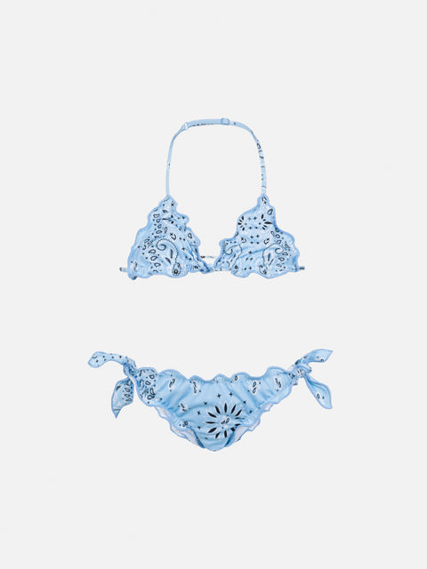 Cris classic triangle bikini with bandanna print - MC2 Saint Barth