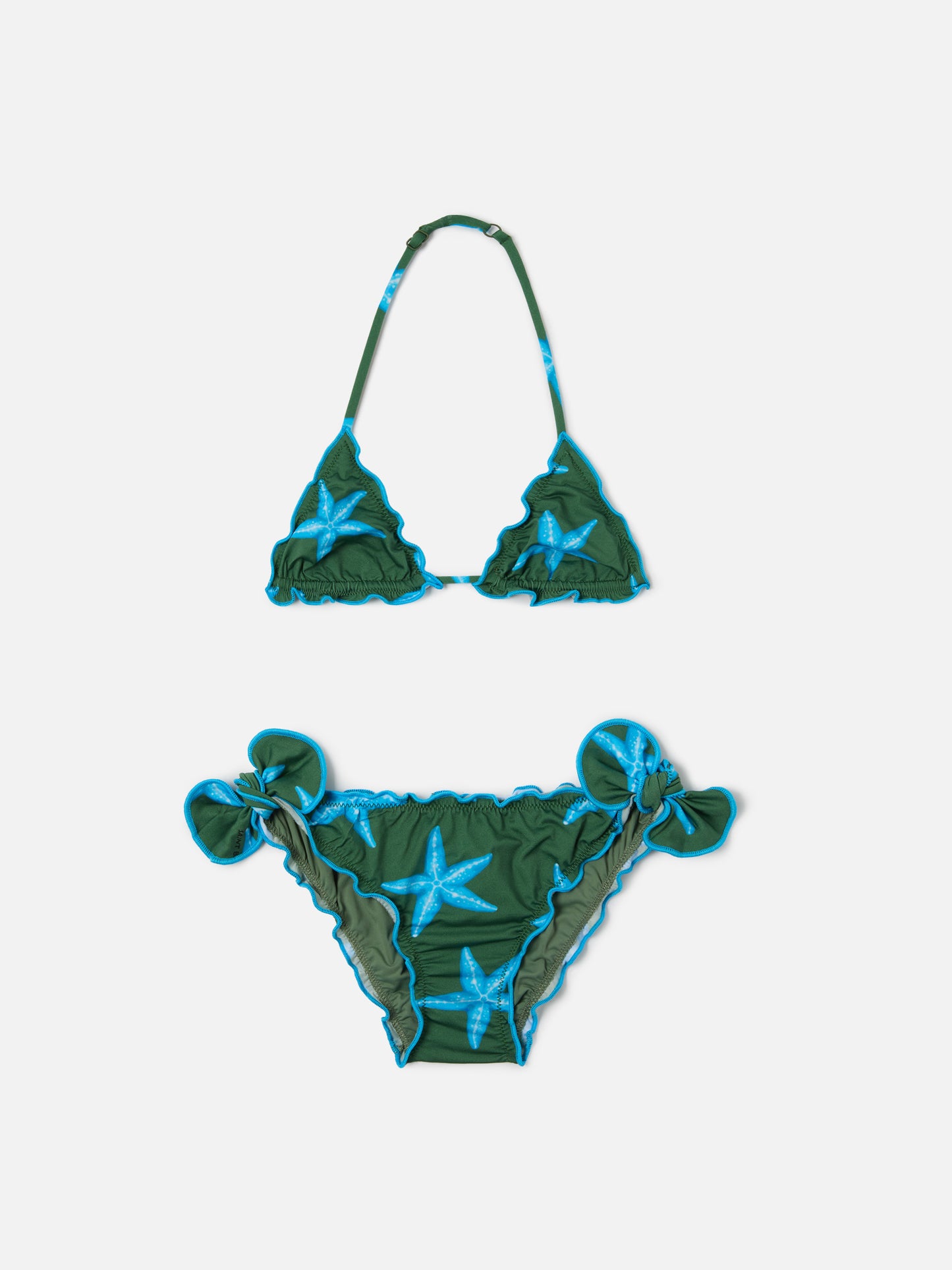 Cris classic triangle bikini with starfish print