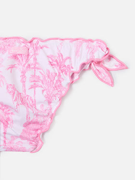 Bikini Cris in tessuto elasticizzato con stampa toile de jouy