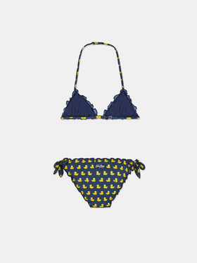 Bikini triangle fille avec imprimé 