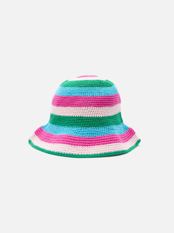 Woman crochet cloche