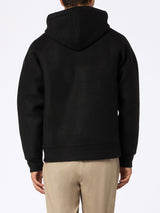 Man black technic fabric sweatshirt Carrel