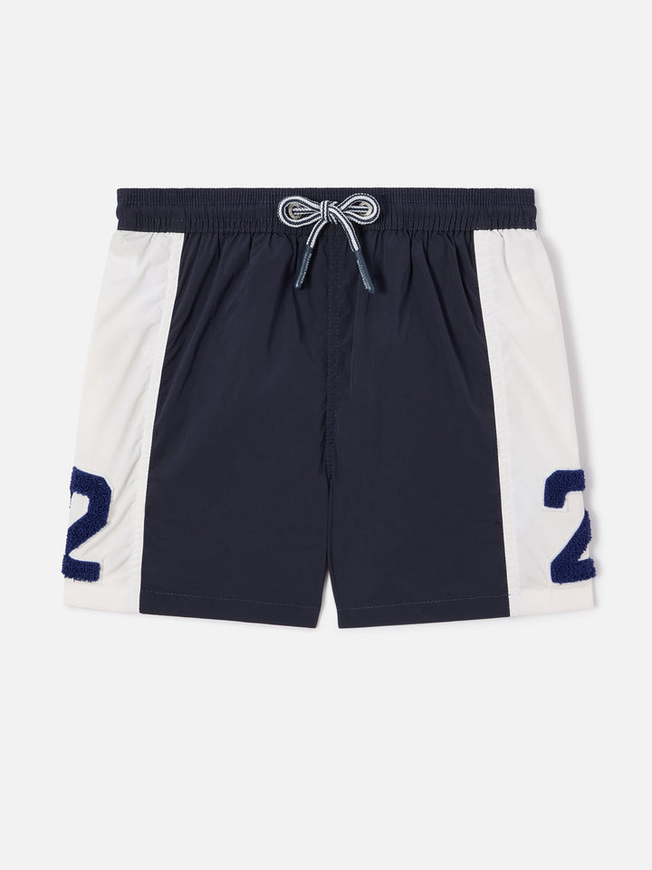 Short de bain Cup Jr avec bandes et patch 