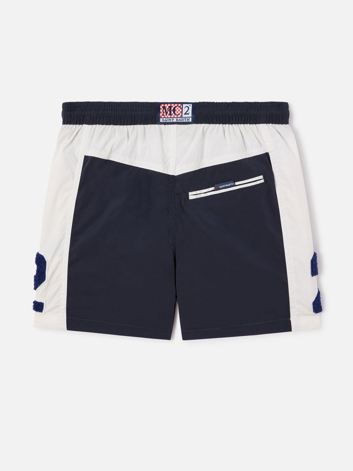 Short de bain Cup Jr avec bandes et patch 