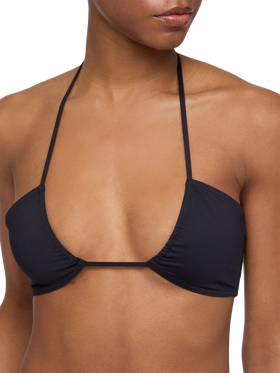 Dahlia Lido black bikini with bandeau top and classic briefs