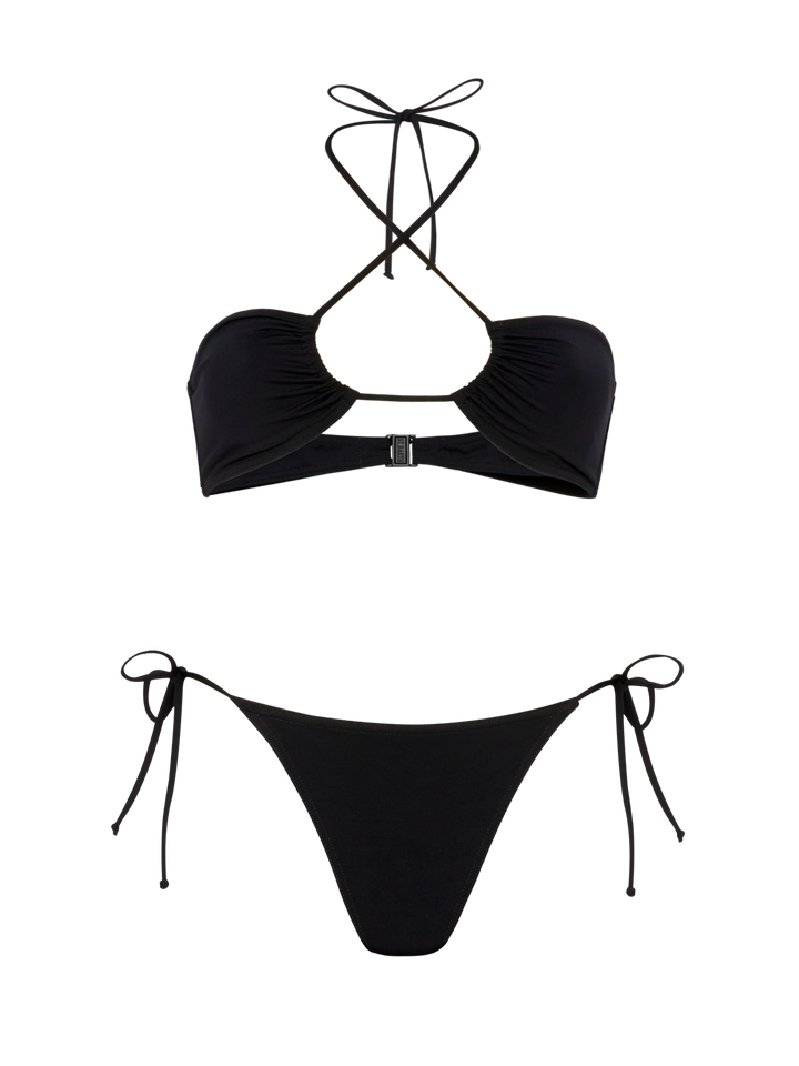 Dahlia Marielle black bikini with bandeau top and classic briefs