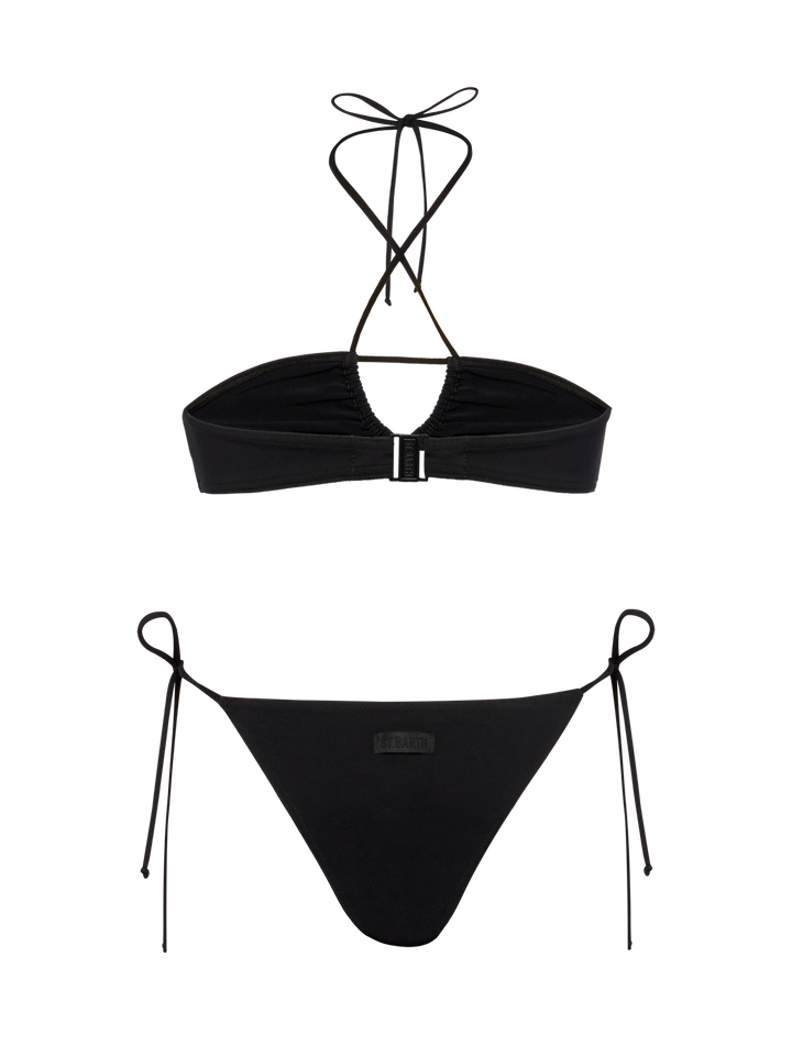 Dahlia Marielle black bikini with bandeau top and classic briefs