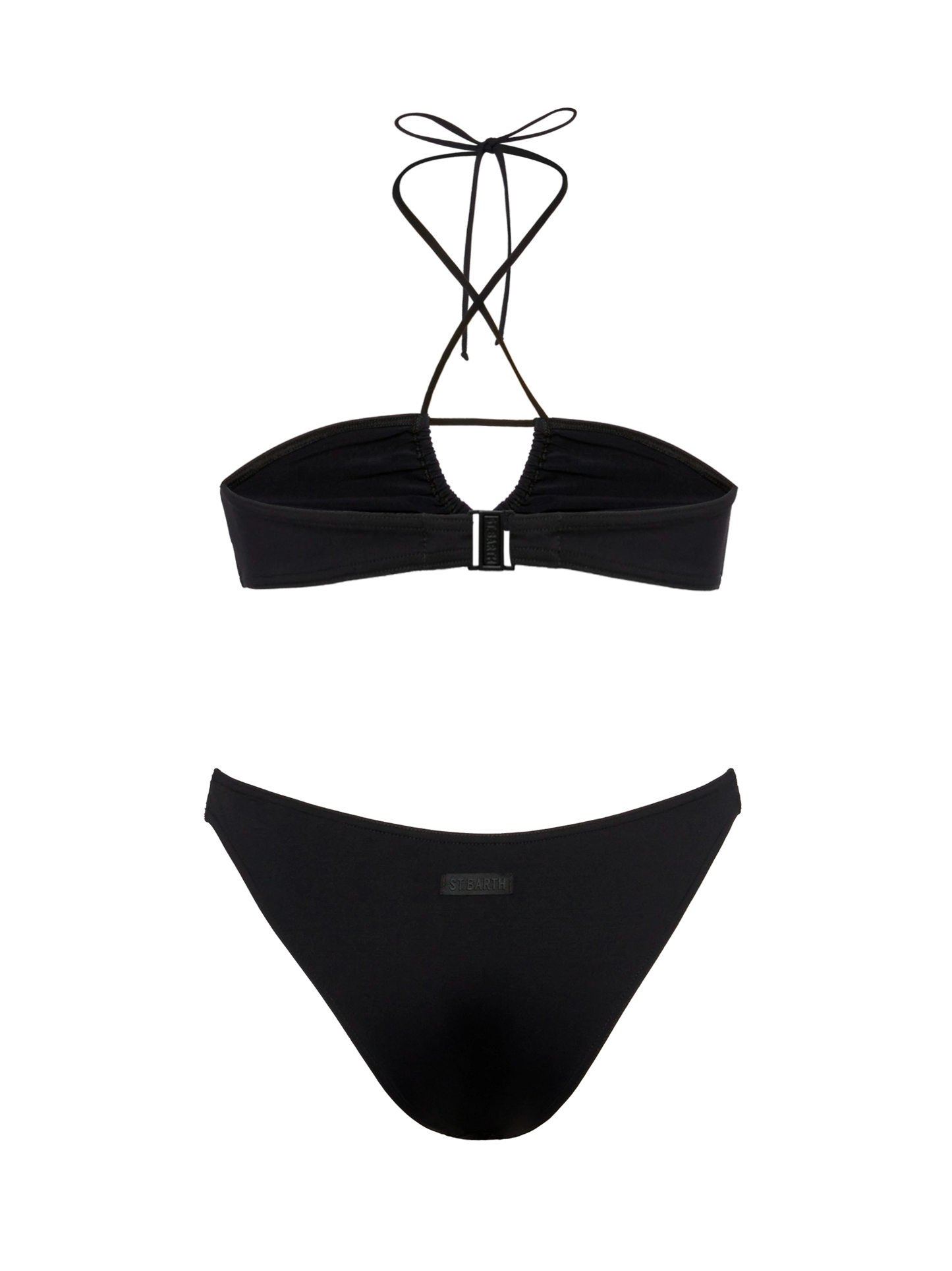 Dahlia Lido black bikini with bandeau top and classic briefs