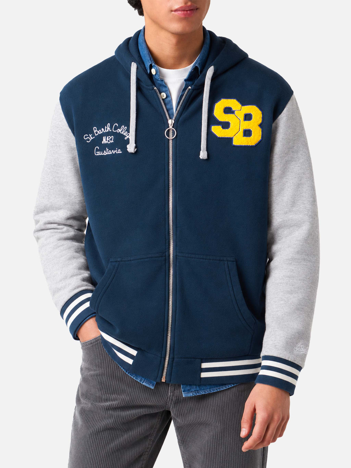 Danny-Sweatshirt mit Patch und Stickerei 