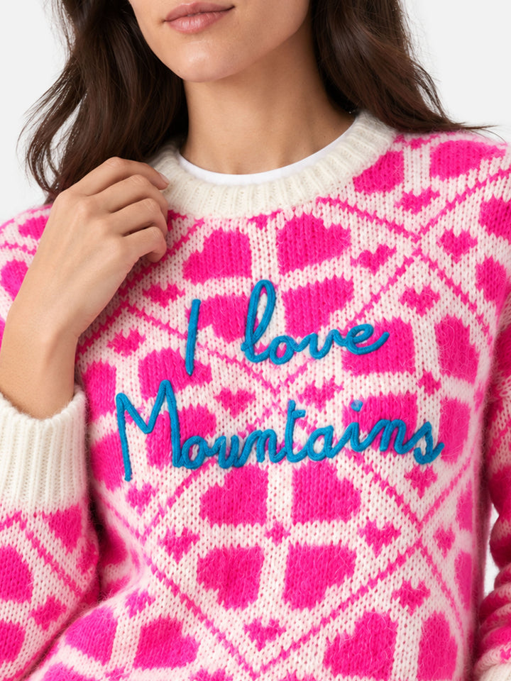 Danya brushed sweater with lettering