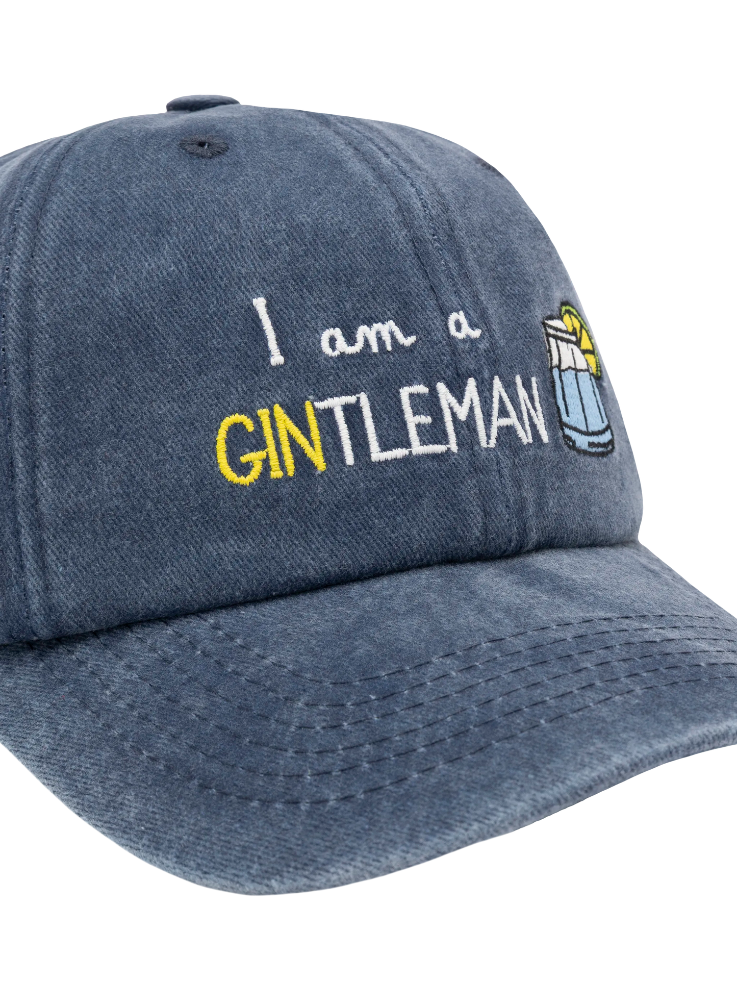 Davis cotton Ball Cap with GINtlemen embroidery