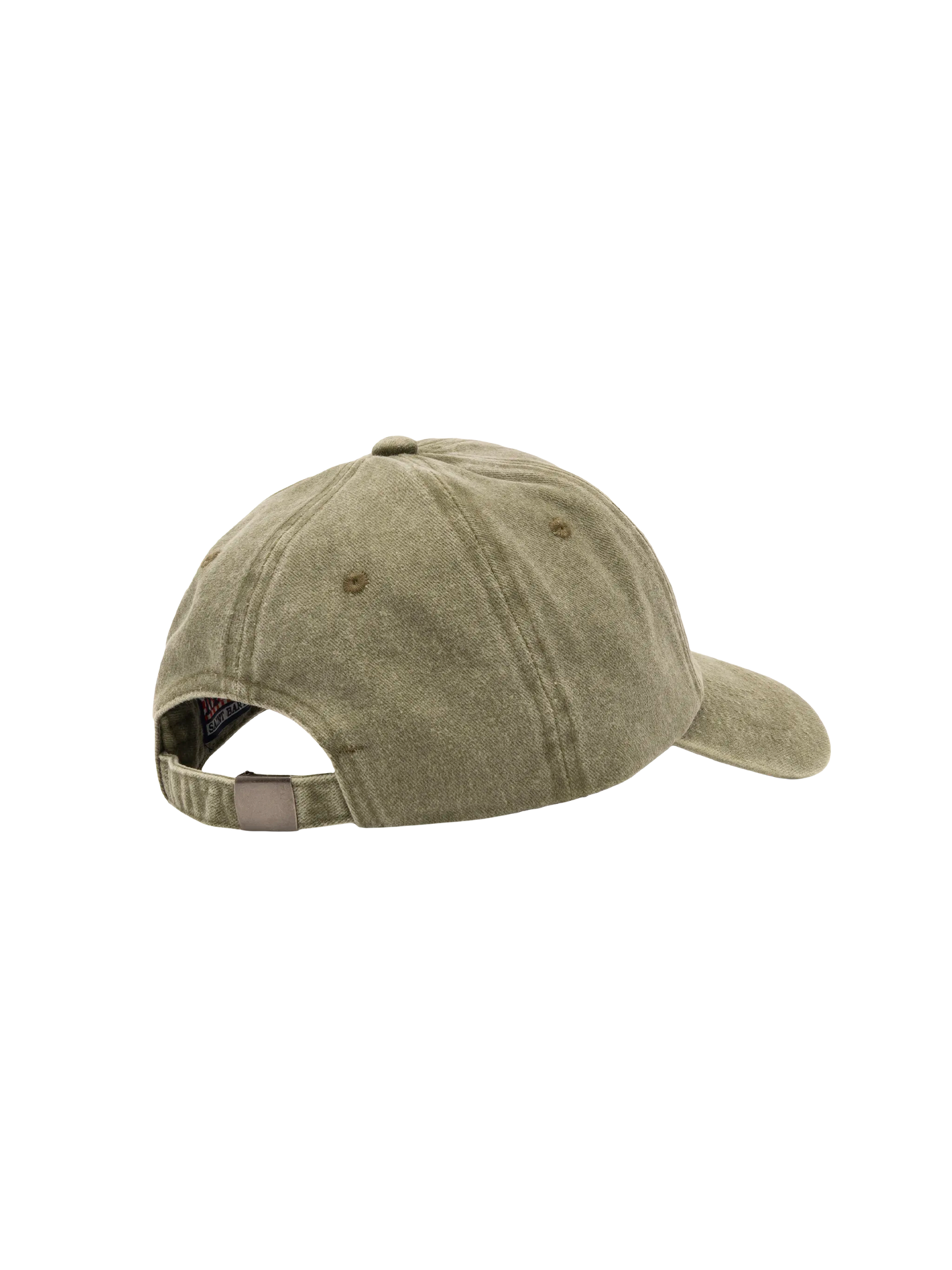 Davis military green denim Ball Cap with St. Barth embroidery