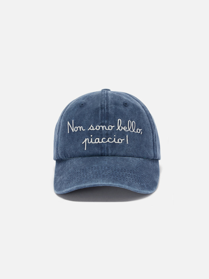 Davis cotton baseball cap in blue with embroidery| Special Edition