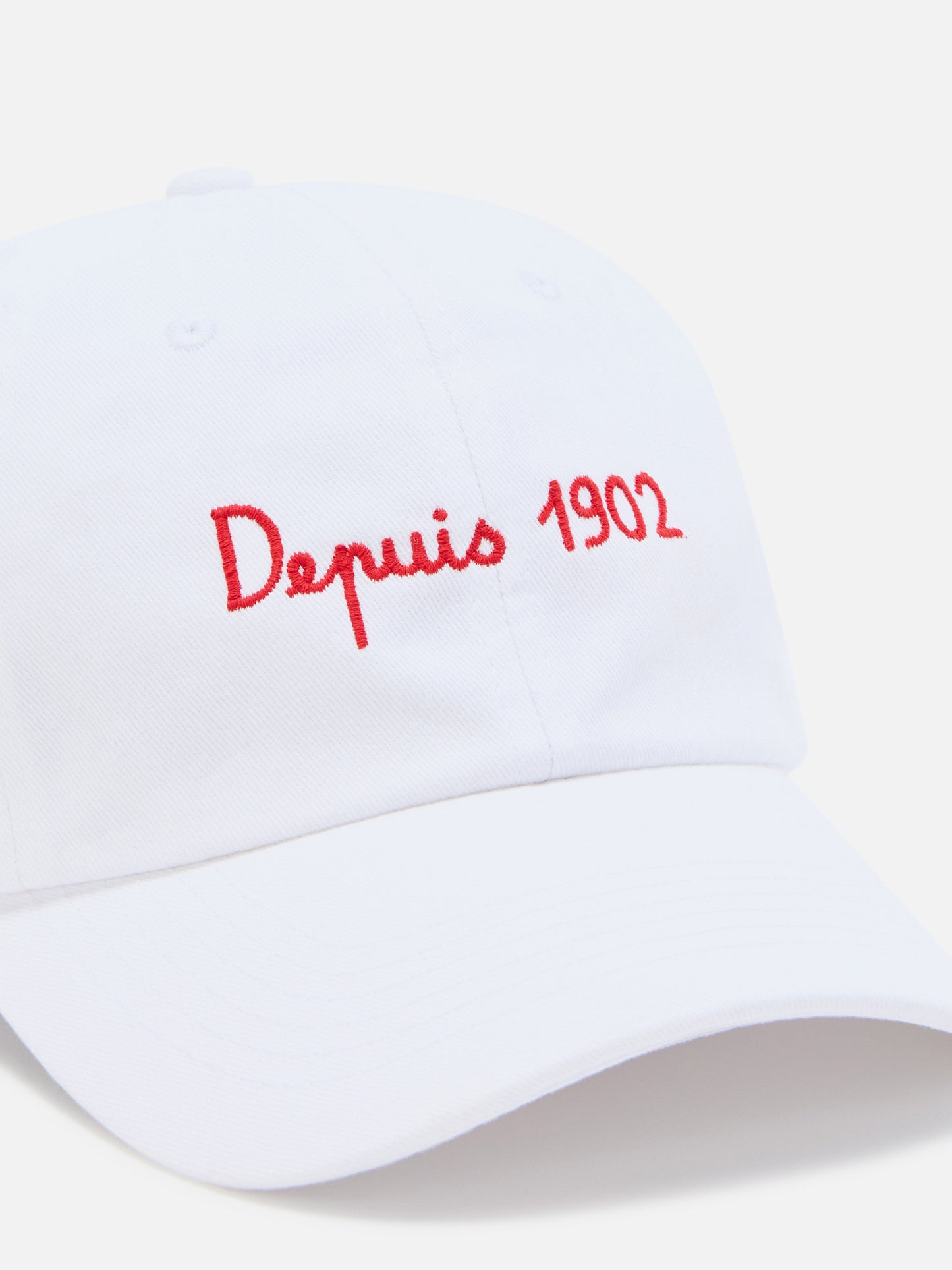 Weiße Baseballkappe aus Baumwolle Davis mit AS Cannes-Stickerei | AS CANNES SPECIAL EDITION 