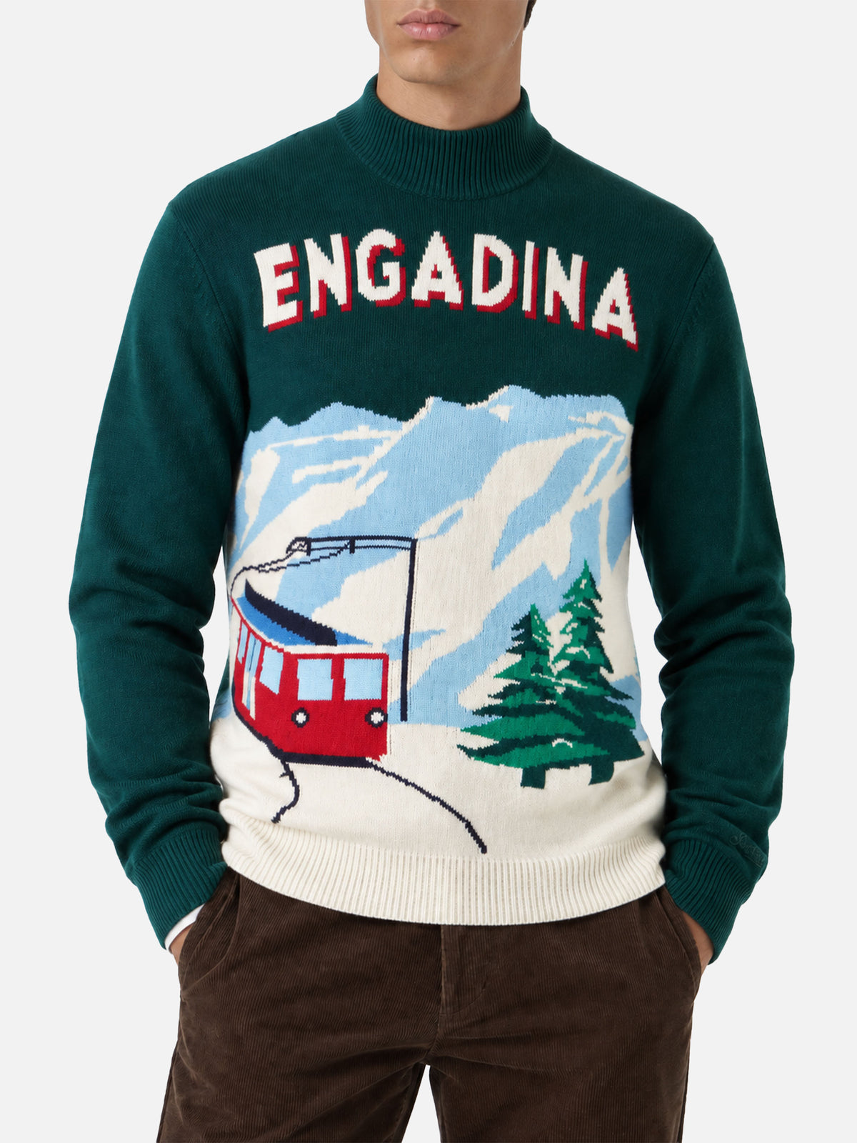 Pull Davos Engadina postcard 