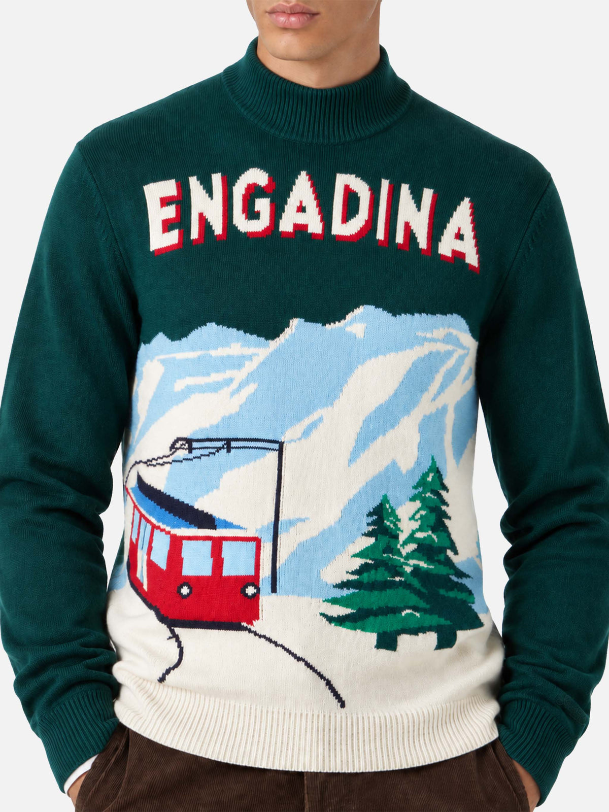 Pull Davos Engadina postcard 