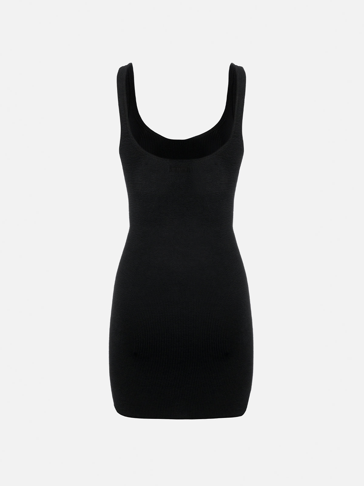 Black crinkle tank dress Deana - MC2 Saint Barth