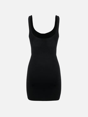 Black crinkle tank dress Deana - MC2 Saint Barth