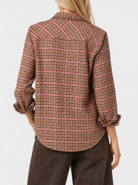 Overshirt Deer im Pied-de-Poule-Muster 