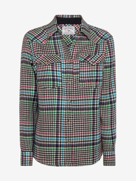 Wool shirt Deer with Prince of Wales print - MC2 Saint Barth