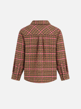 Overshirt Deer Jr pied de poule