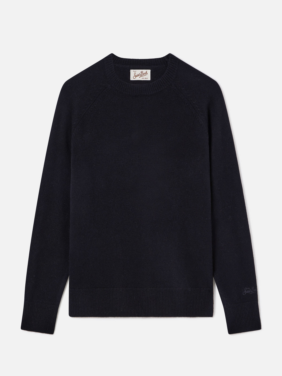 Maglia girocollo Delphine nera in lana