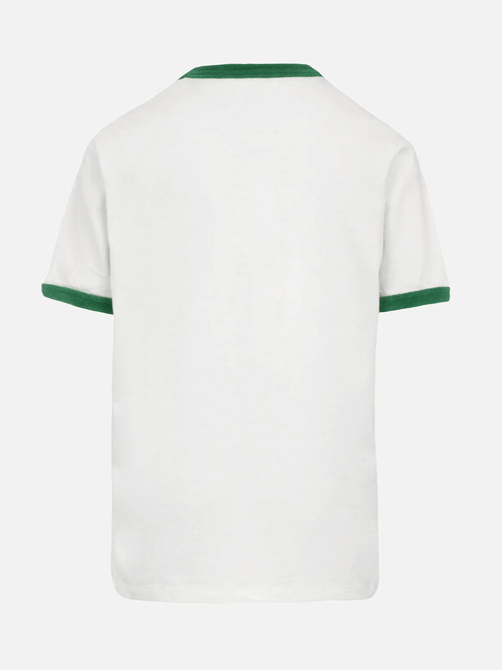 T-shirt da bambino bianco in cotone Dean Jr con ricamo Australian | AUSTRALIAN BRAND SPECIAL EDITION