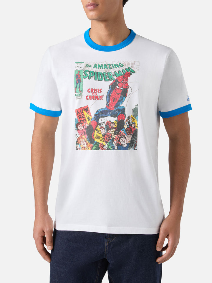 T-shirt da uomo in cotone con stampa Spiderman | MARVEL SPECIAL EDITION