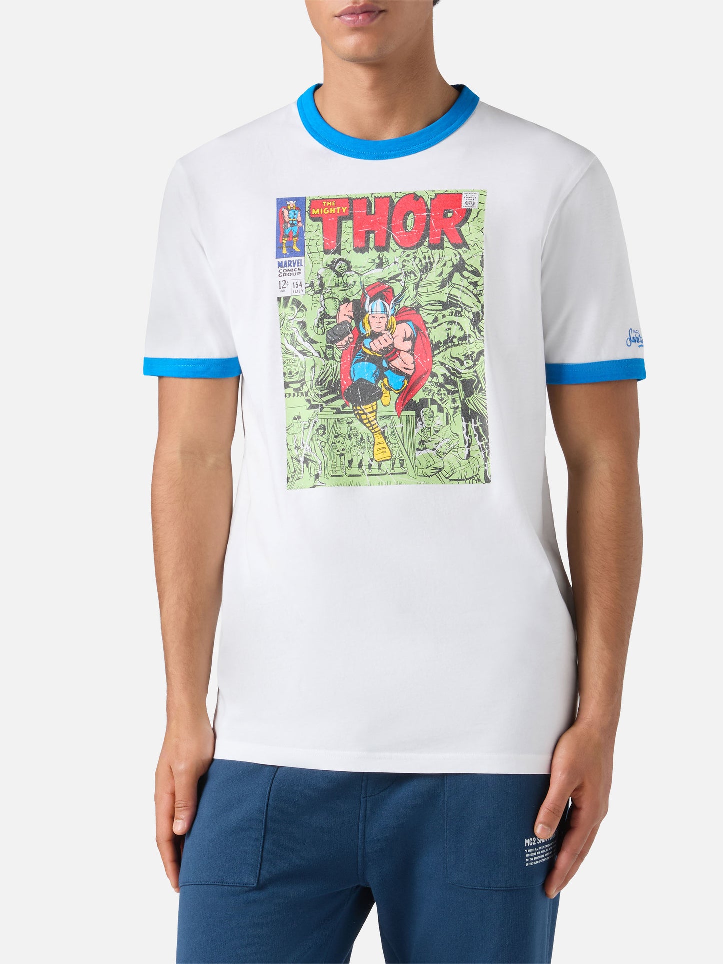 T-shirt da uomo in cotone con stampa Thor| MARVEL SPECIAL EDITION