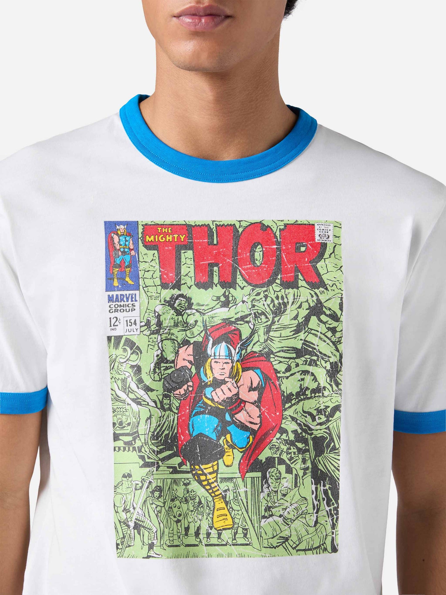 T-shirt da uomo in cotone con stampa Thor| MARVEL SPECIAL EDITION