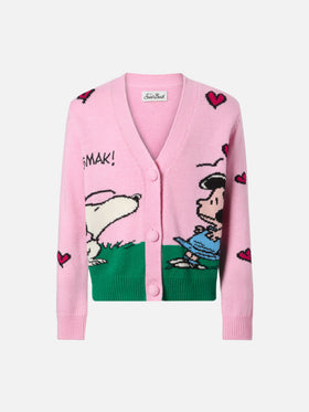 Didy cashmere-blend cardigan with Snoopy jacquard | PEANUTS SPECIAL EDITION