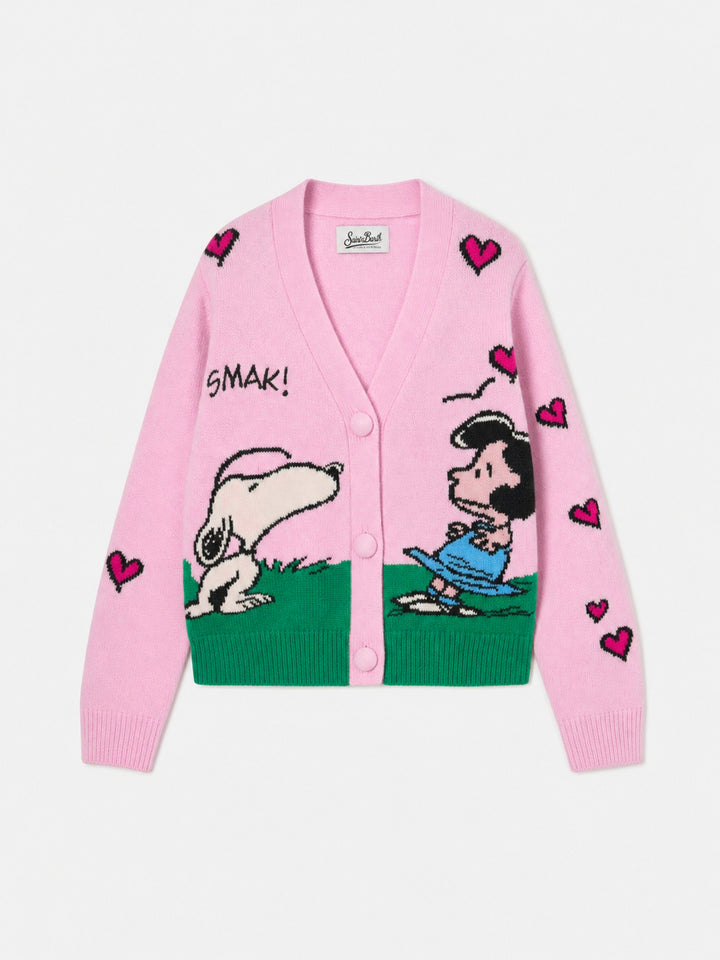 Cardigan Didy en mélange de cachemire avec jacquard Snoopy | PEANUTS SPECIAL EDITION 
