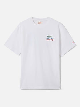 Delmar t-shirt with Money Can’t Buy Happiness print and maxi graphic on the back