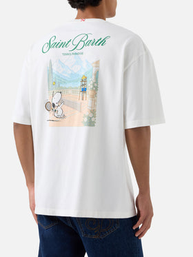 Camiseta Delmar en blanco con estampado Peanuts Tennis Paradise 