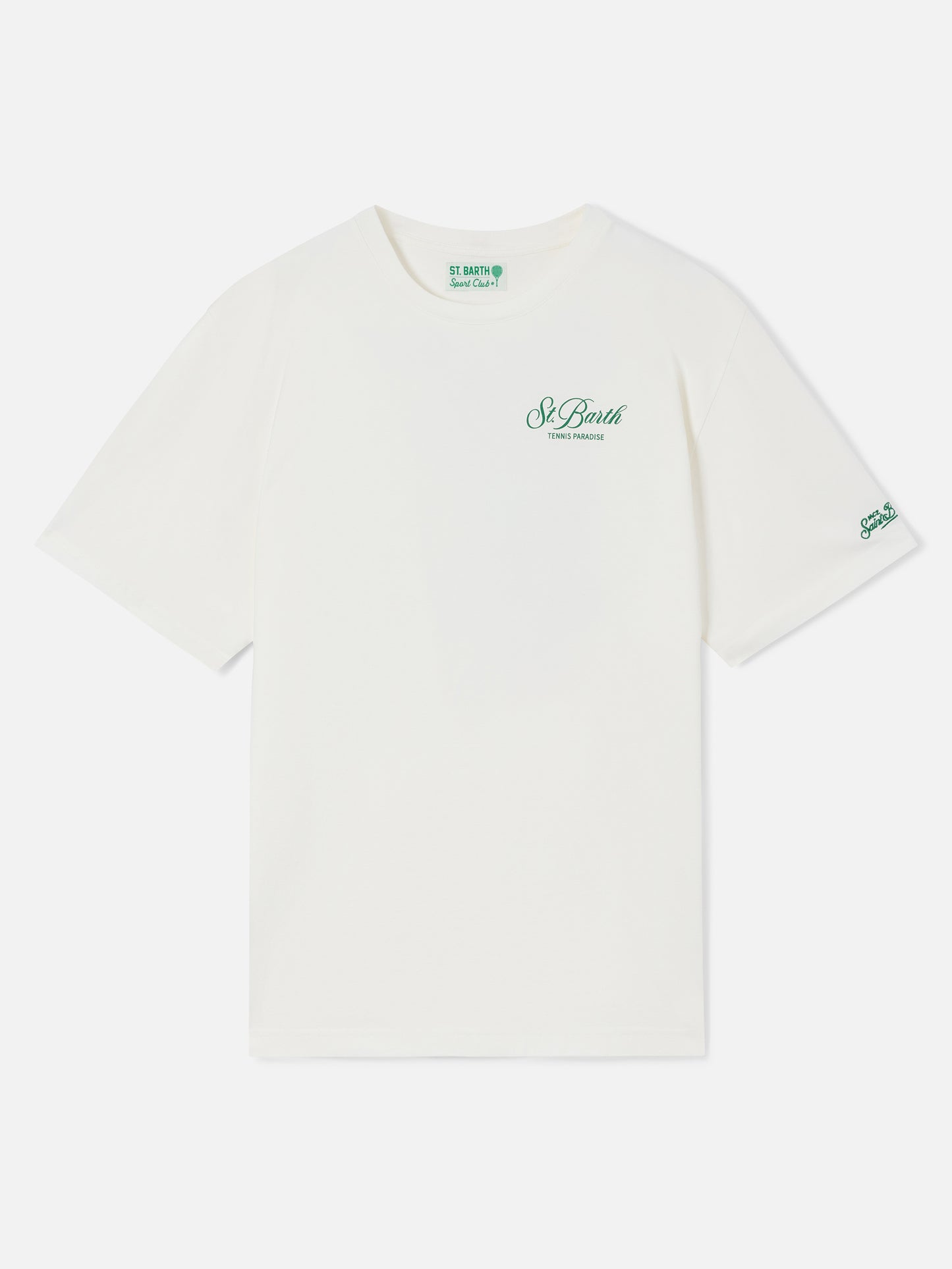 Delmar t-shirt in white with Peanuts Tennis Paradise print