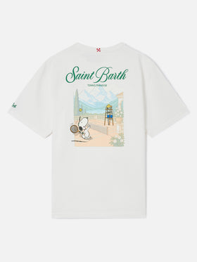 Camiseta Delmar en blanco con estampado Peanuts Tennis Paradise 