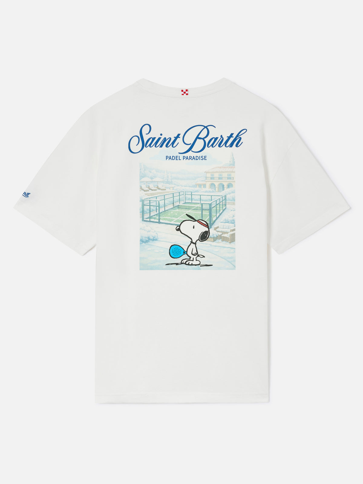 White Delmar oversize cotton t-shirt with back Snoopy print | Special edition