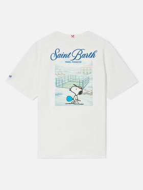White Delmar oversize cotton t-shirt with back Snoopy print | Special edition