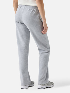 Deena straight-hem joggers in grey melange