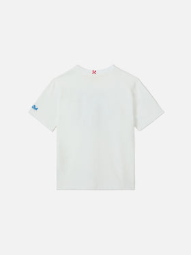 T-shirt Denver Jr con ricamo My Dad Is The King!