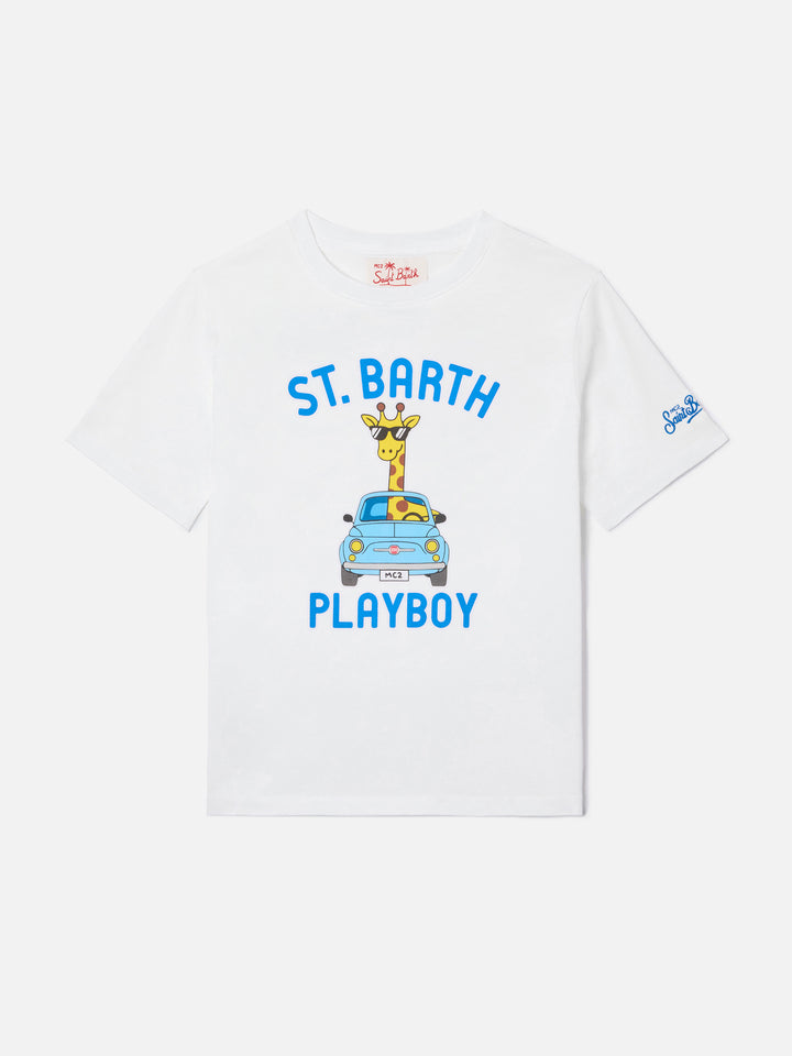 Denver Jr T-Shirt mit St. Barth Playboy-Maxiprint 