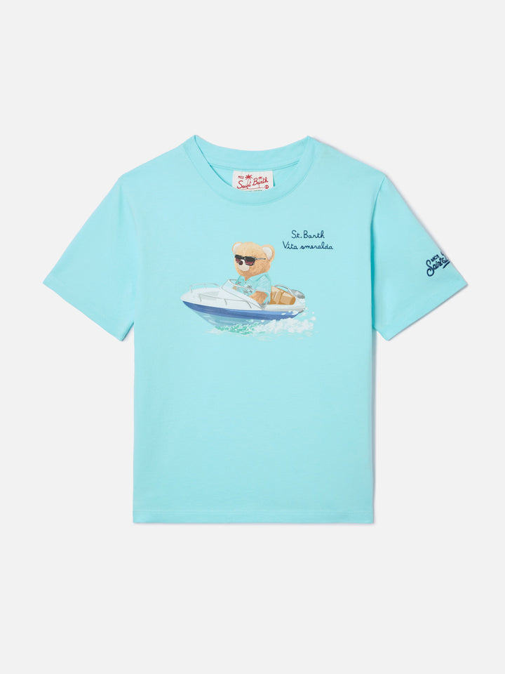 T-shirt Denver Jr con ricamo Vita Smeralda