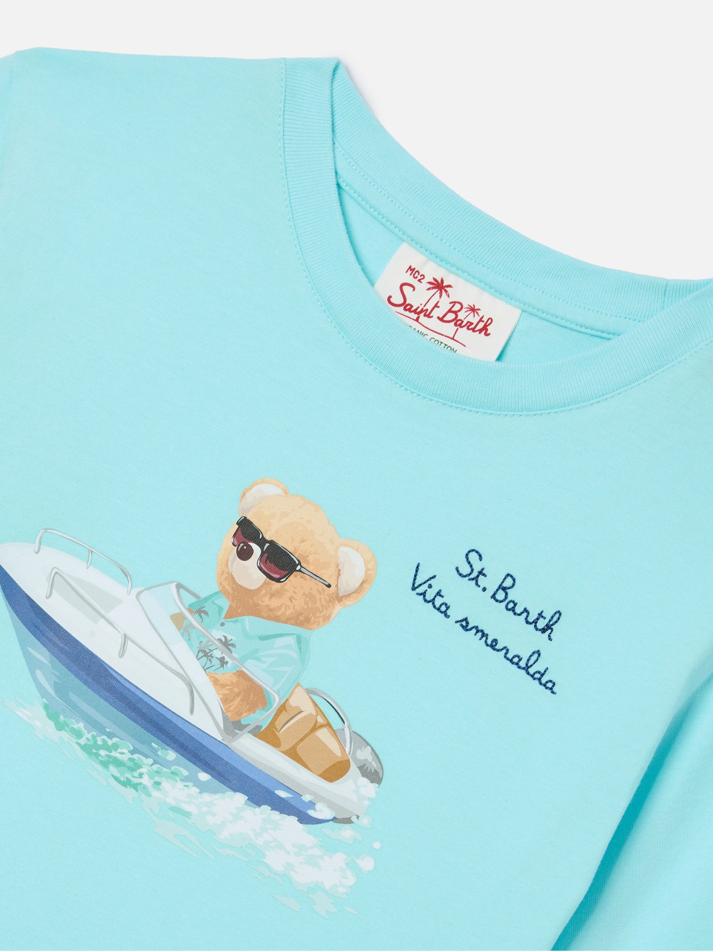 Denver Jr t-shirt with Vita Smeralda embroidery