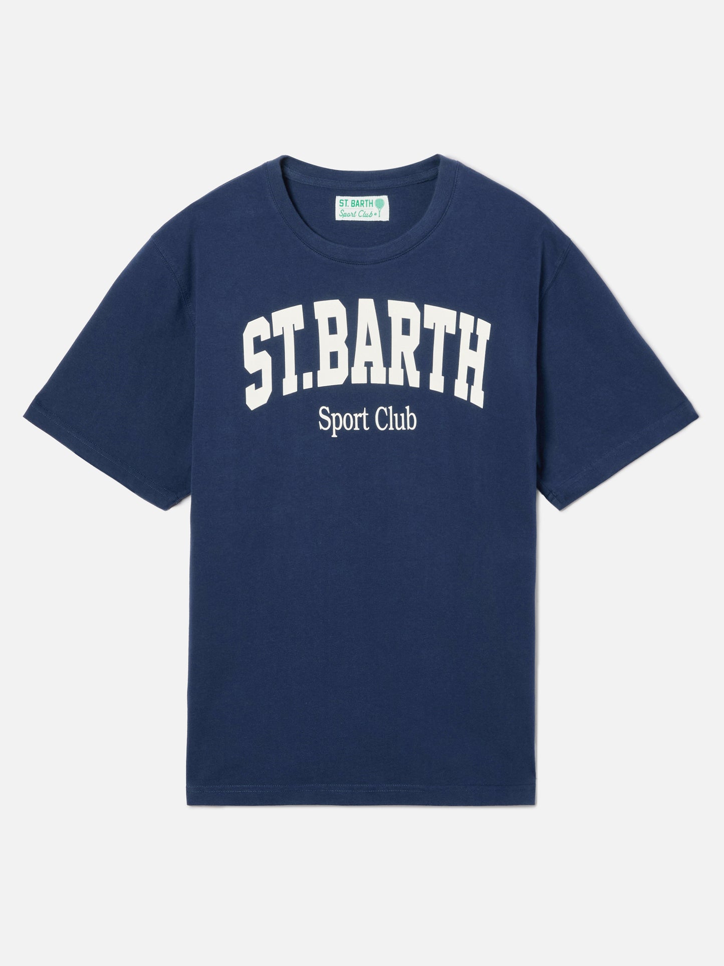 T-shirt Denver blu con stampa Sport Club