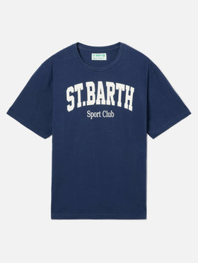 T-shirt Denver blu con stampa Sport Club