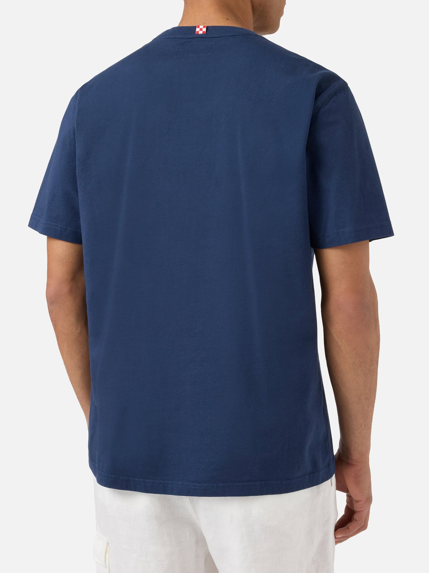 T-shirt Denver blu con stampa Sport Club
