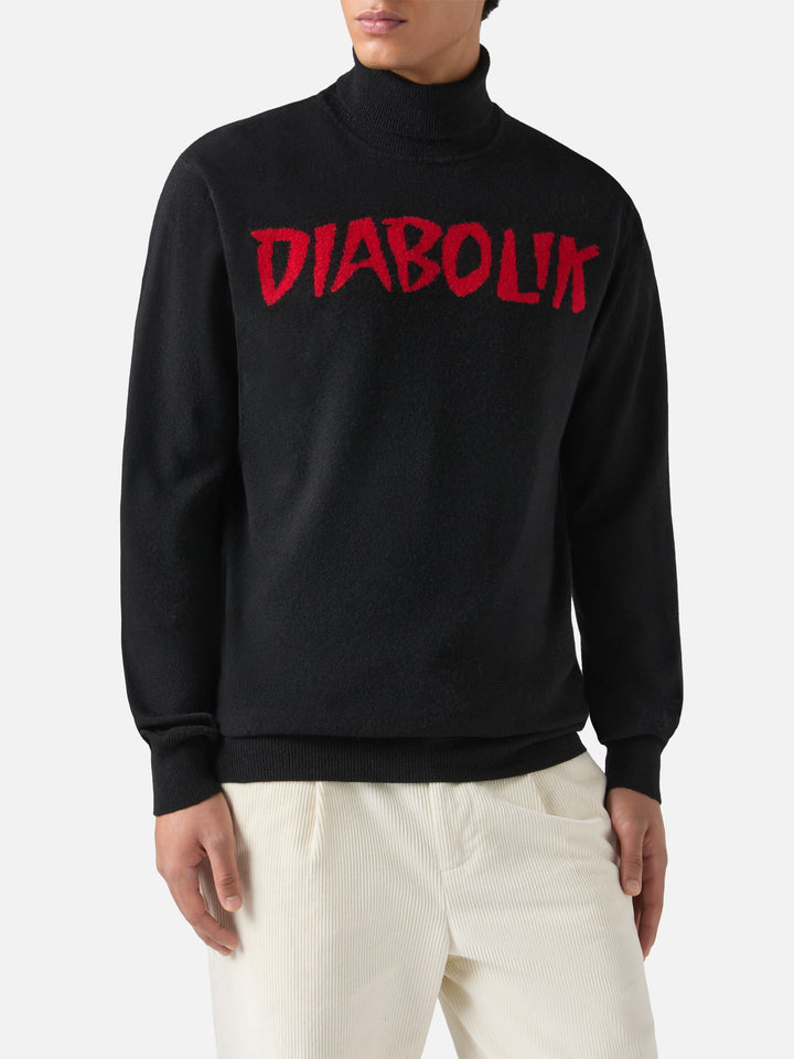 Dolcevita Rollkragenpullover mit Diabolik-Jacquardmuster | DIABOLIK SPECIAL EDITION
