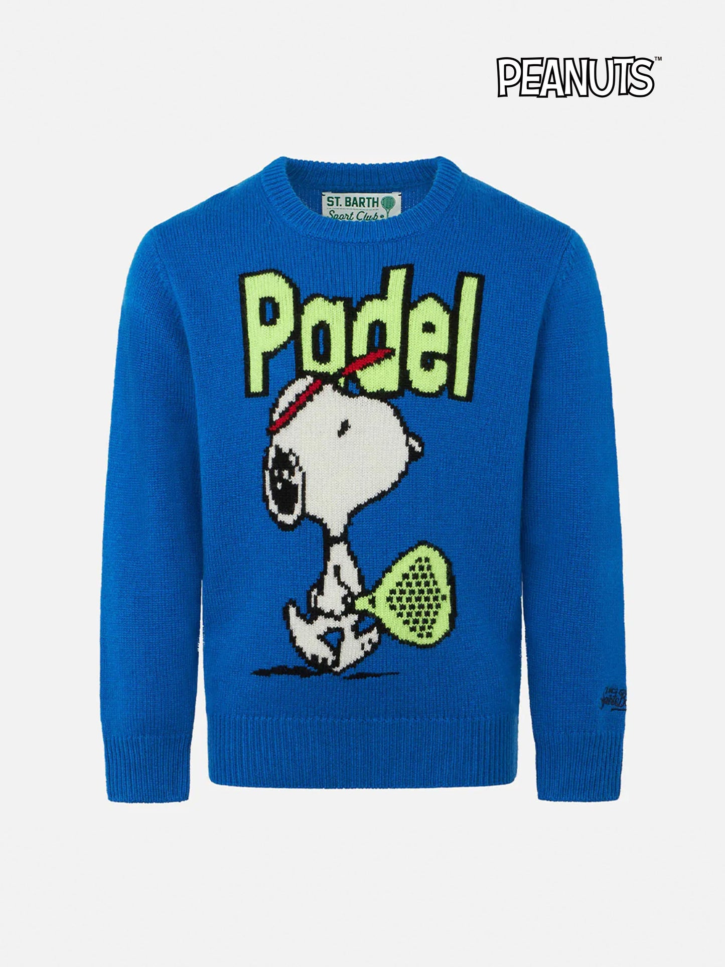Rundhalspullover für Jungen mit Snoopy-Padel-Jacquard | SNOOPY – PEANUTS™ SPECIAL EDITION