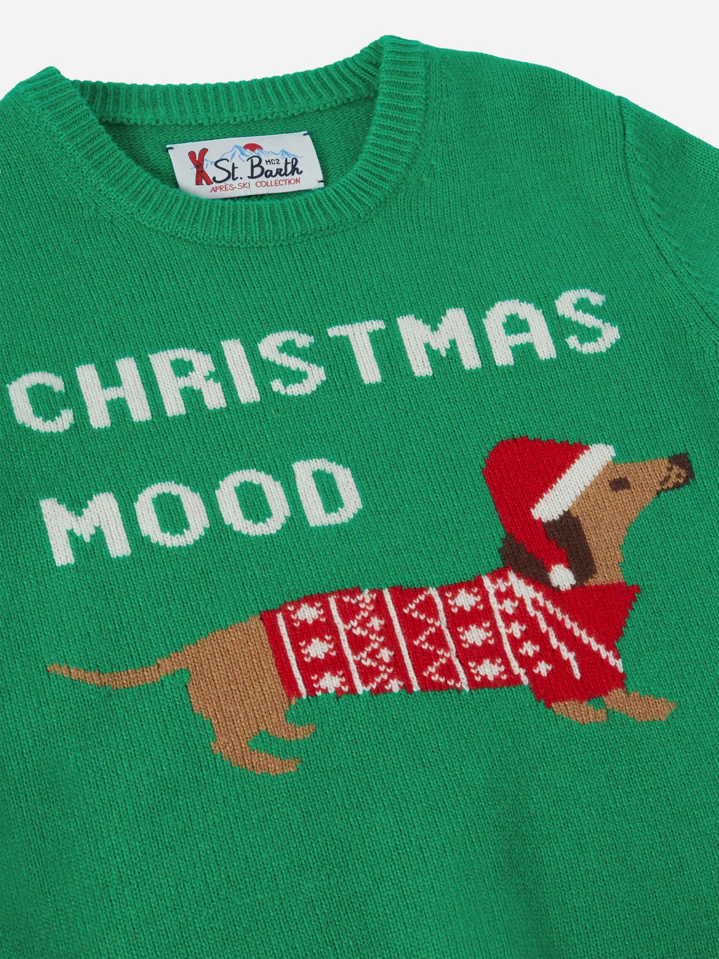 Girocollo Douglas con jacquard Christmas dog